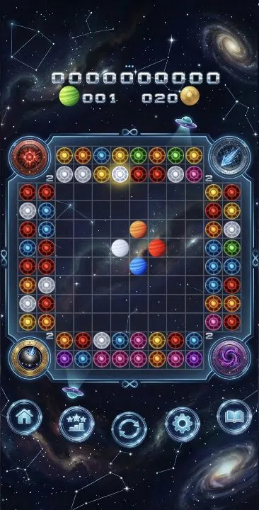The 8×8 board