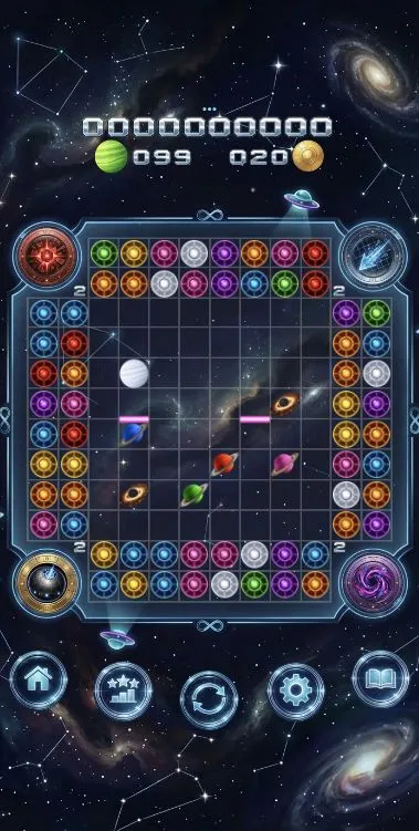 The 8×8 board