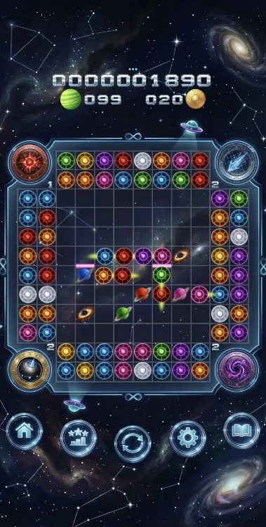 The 8×8 board