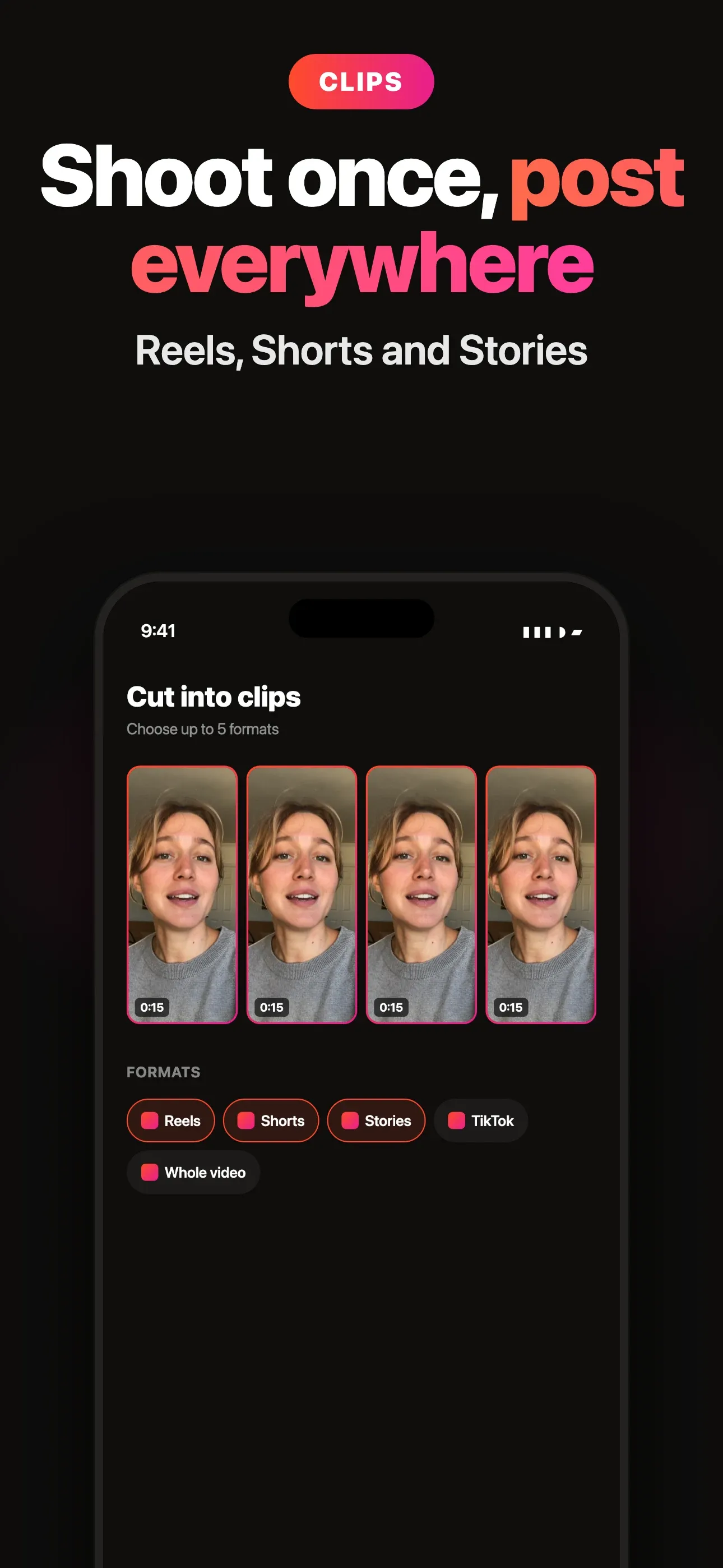 Script, takes and clips in one place