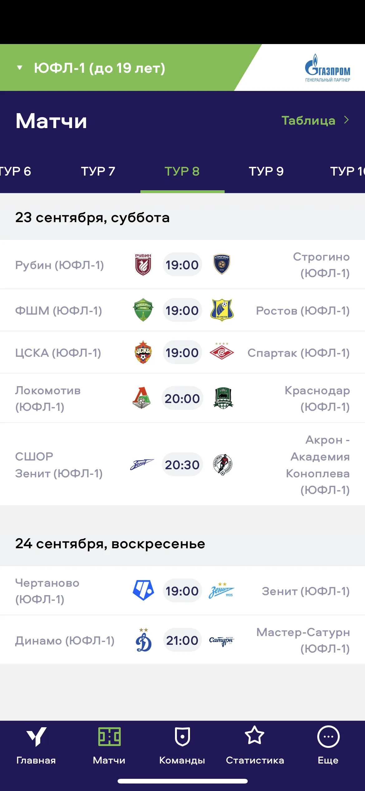 Выбери лигу — остальное подстроится